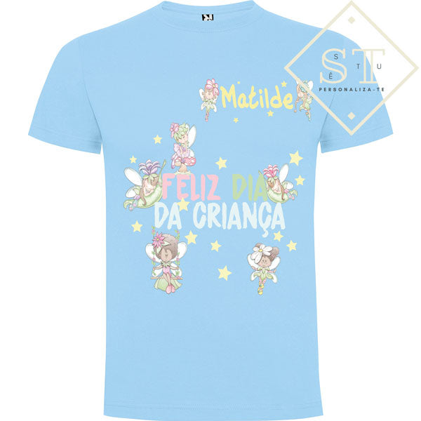 Feliz dia das Crianças Fadas (Com nome) - Sê-Tu